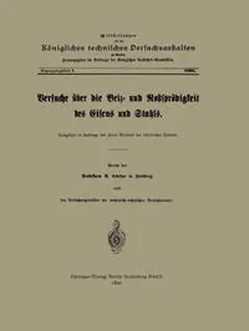 Ledebur |  Versuche über die Beiz- und Rostsprödigkeit des Eisens und Stahls | eBook | Sack Fachmedien