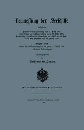 Inneren |  Vermessung der Seeschiffe | eBook | Sack Fachmedien