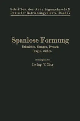 Litz |  Spanlose Formung | eBook | Sack Fachmedien