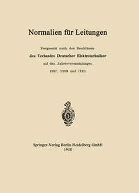 Elektrotechniker |  Normalien für Leitungen | eBook | Sack Fachmedien