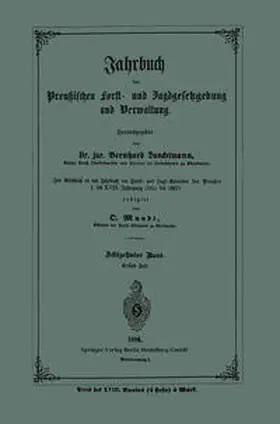 Mundt |  Jahrbuch der Preußischen Forst- und Jagdgesetzgebung und Verwaltung | eBook | Sack Fachmedien