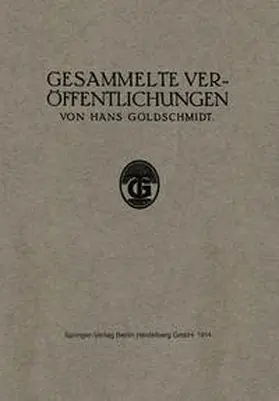 Goldschmidt |  Gesammelte Veröffentlichungen | eBook | Sack Fachmedien