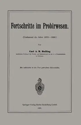 Balling |  Fortschritte im Probirwesen | eBook | Sack Fachmedien