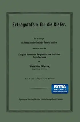 Weise |  Ertragstafeln für die Kiefer | eBook | Sack Fachmedien