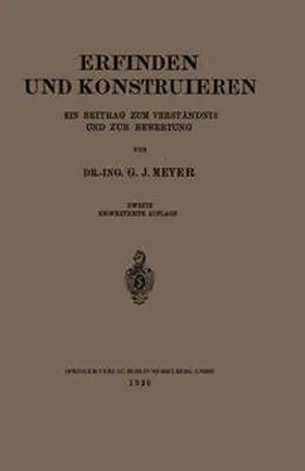 Meyer |  Erfinden und Konstruieren | eBook | Sack Fachmedien