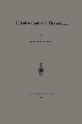 Roese |  Erdsalzarmut und Entartung | eBook | Sack Fachmedien