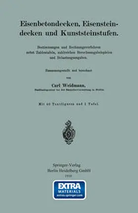 Weidmann |  Eisenbetondecken, Eisensteindecken und Kunststeinstufen | eBook | Sack Fachmedien
