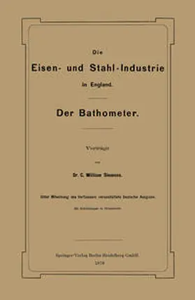 Siemens | Die Eisen- und Stahl-Industrie in England | E-Book | www.sack.de