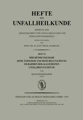 Burckhardt |  Der Meniscusschade | eBook | Sack Fachmedien