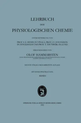 Hammarsten |  Lehrbuch der Physiologischen Chemie | Buch |  Sack Fachmedien