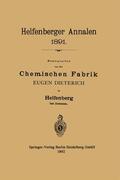 Dieterich |  Helfenberger Annalen 1891 | Buch |  Sack Fachmedien