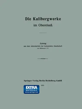 Mülhausen | Die Kalibergwerke im Oberelsaß | Buch | 978-3-662-33673-1 | www.sack.de
