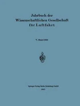  Jahrbuch der Wissenschaftlichen Gesellschaft für Luftfahrt | eBook | Sack Fachmedien