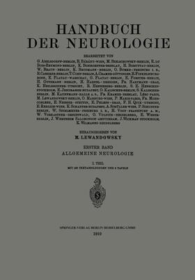 Lewandowsky / Bumke / Abelsdorff | Handbuch der Neurologie | Buch | 978-3-662-34276-3 | sack.de