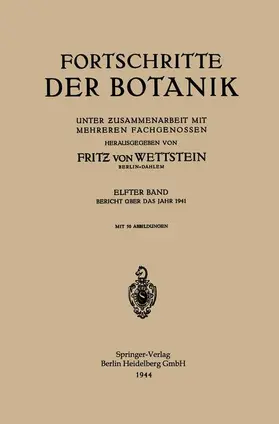 von Wettstein | Fortschritte der Botanik | Buch | 978-3-662-34292-3 | sack.de