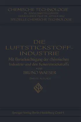 Waeser |  Die Luftstickstoff-Industrie | Buch |  Sack Fachmedien