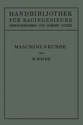 Weihe |  Maschinenkunde | eBook | Sack Fachmedien