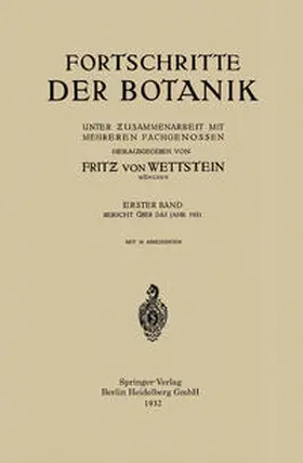 v. Wettstein |  Fortschritte der Botanik | eBook | Sack Fachmedien