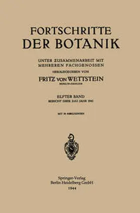 von Wettstein |  Fortschritte der Botanik | eBook | Sack Fachmedien
