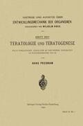 Przibram |  Teratologie und Teratogenese | Buch |  Sack Fachmedien