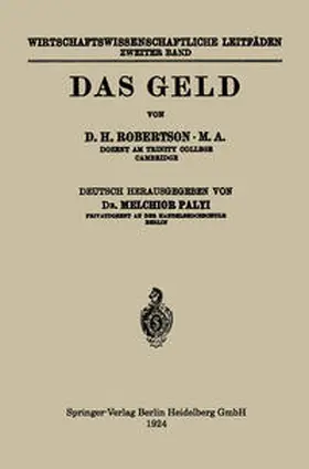 Robertson / Palyi |  Das Geld | eBook | Sack Fachmedien