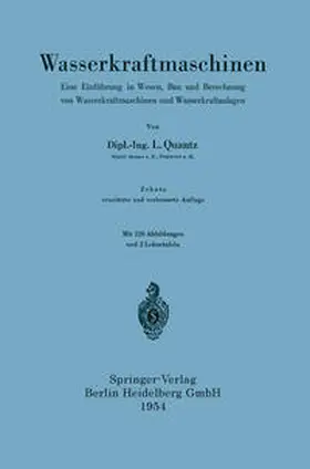 Quantz |  Wasserkraftmaschinen | eBook | Sack Fachmedien
