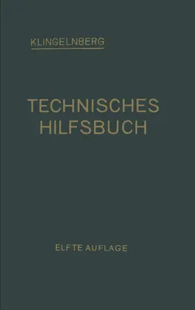 Klingelnberg / Preger / Reindl |  Klingelnberg Technisches Hilfsbuch | Buch |  Sack Fachmedien
