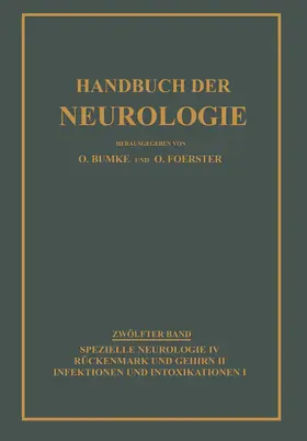Bumke / Foerster |  Infektionen und Intoxikationen | Buch |  Sack Fachmedien