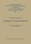 Allfeld |  Urheber- und Erfinderrecht | Buch |  Sack Fachmedien