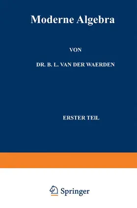 Noether / Artin |  Moderne Algebra | Buch |  Sack Fachmedien