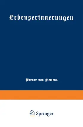 von Siemens |  Lebenserinnerungen | Buch |  Sack Fachmedien