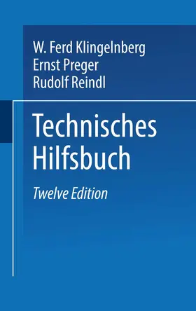 Klingelnberg / Preger / Reindl |  Klingelnberg Technisches Hilfsbuch | Buch |  Sack Fachmedien