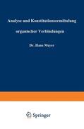 Meyer |  Analyse und Konstitutionsermittelung organischer Verbindungen | Buch |  Sack Fachmedien