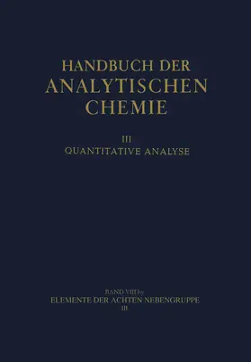 Bauer / Fresenius / Geibel |  Elemente der achten Nebengruppe | Buch |  Sack Fachmedien