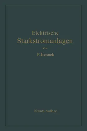 Kosack |  Elektrische Starkstromanlagen | Buch |  Sack Fachmedien