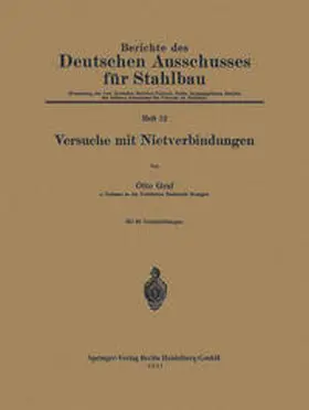 Graf |  Versuche mit Nietverbindungen | eBook | Sack Fachmedien