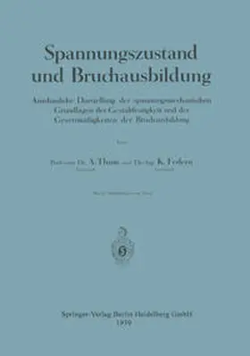 Thum / Federn |  Spannungszustand und Bruchausbildung | eBook | Sack Fachmedien