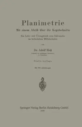 Hess |  Planimetrie | eBook | Sack Fachmedien