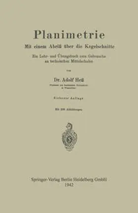 Hess |  Planimetrie | eBook | Sack Fachmedien