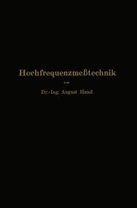 Hund |  Hochfrequenzmeßtechnik | eBook | Sack Fachmedien
