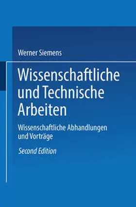 Siemens |  Wissenschaftliche und Technische Arbeiten | eBook | Sack Fachmedien