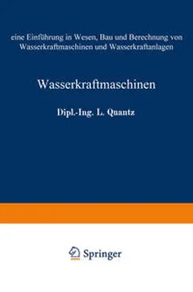 Quantz |  Wasserkraftmaschinen | eBook | Sack Fachmedien