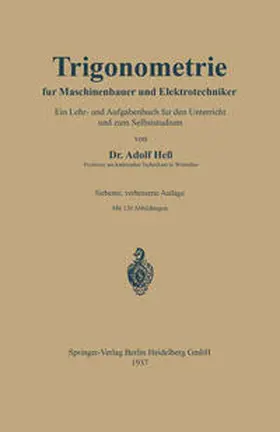 Hess |  Trigonometrie für Maschinenbauer und Elektrotechniker | eBook | Sack Fachmedien