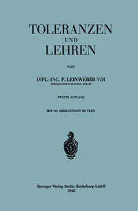 Leinweber |  Toleranzen und Lehren | eBook | Sack Fachmedien