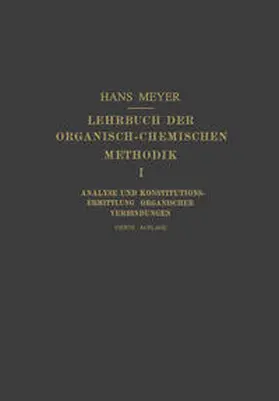 Meyer | Lehrbuch der Organisch-Chemischen Methodik | E-Book | www.sack.de