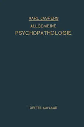Jaspers |  Allgemeine Psychopathologie | eBook | Sack Fachmedien