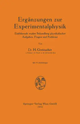 Greinacher |  Ergänzungen zur Experimentalphysik | eBook | Sack Fachmedien