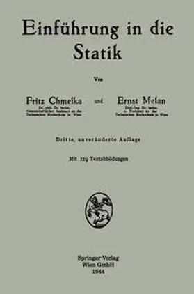 Chmelka / Melan |  Einführung in die Statik | eBook | Sack Fachmedien