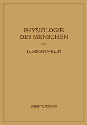 Rein |  Einführung in die Physiologie des Menschen | eBook | Sack Fachmedien
