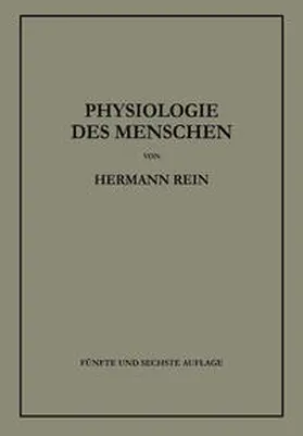 Rein |  Einführung in die Physiologie des Menschen | eBook | Sack Fachmedien
